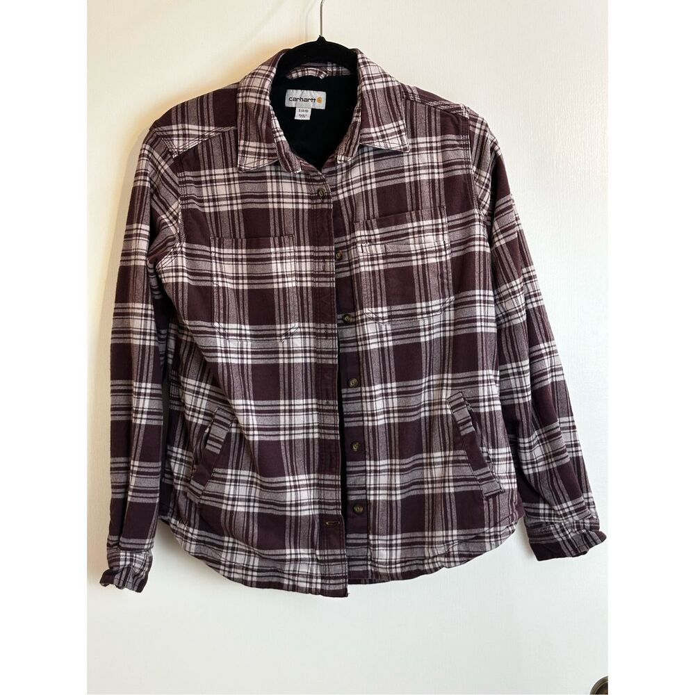Carhartt size Small fleece lined button down shirt
